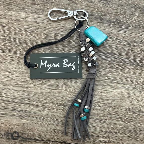 Myra Bag Accessories Nwt Myra Bag Turquoise Mine Leather Key Fob